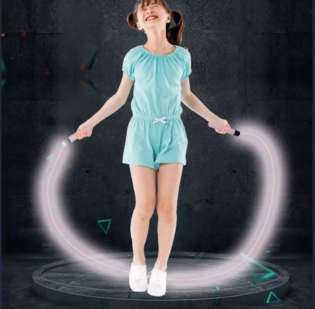 Adjustable Luminous LED Light Training Jump Rope, Led Light Up Jump Rope For Kids, Glowing Luminous Skipping Rope Adjustable Luminous LED Light Training Jump Rope, Led Light Up Jump Rope For Kids, Glowing Luminous Skipping Rope